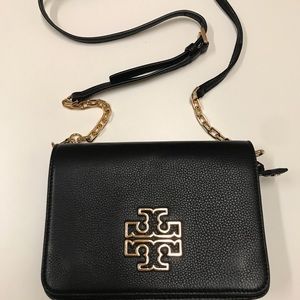 Authentic Tory Burch Britten Crossbody Combo Black